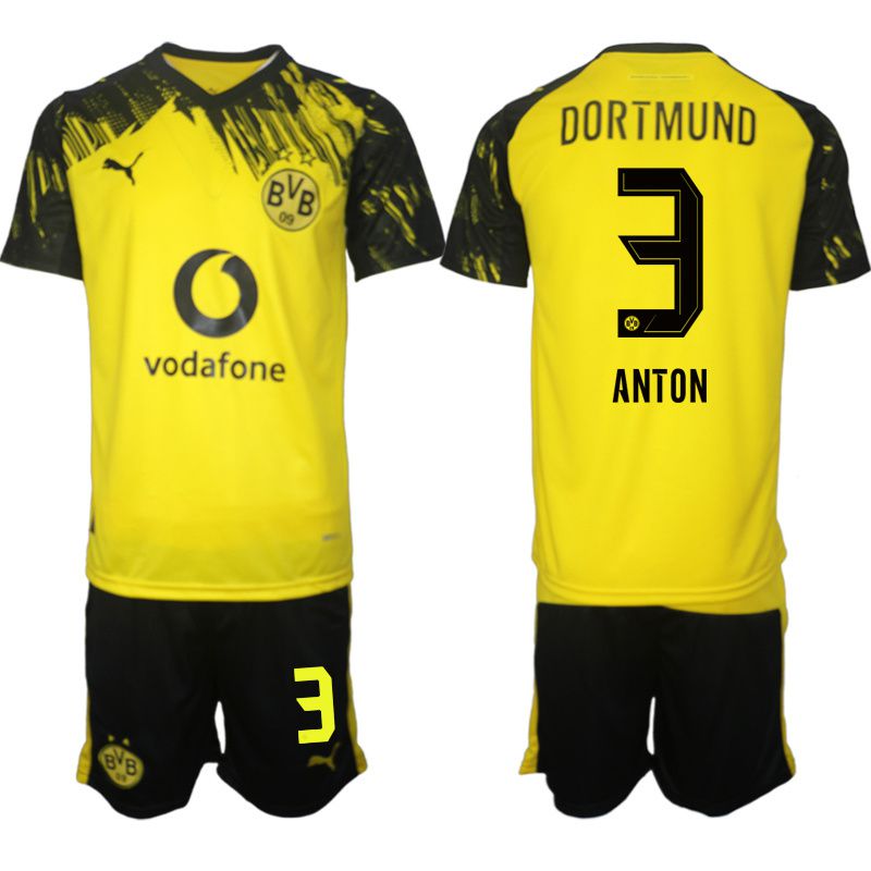 Men 2025-2026 Club Borussia Dortmund home Yellow #3 Soccer Jersey->borussia dortmund jersey->Soccer Club Jersey